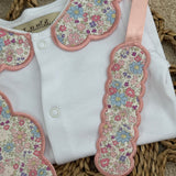 Blushing Blooms Pink Personalised Handmade Baby Gift Set