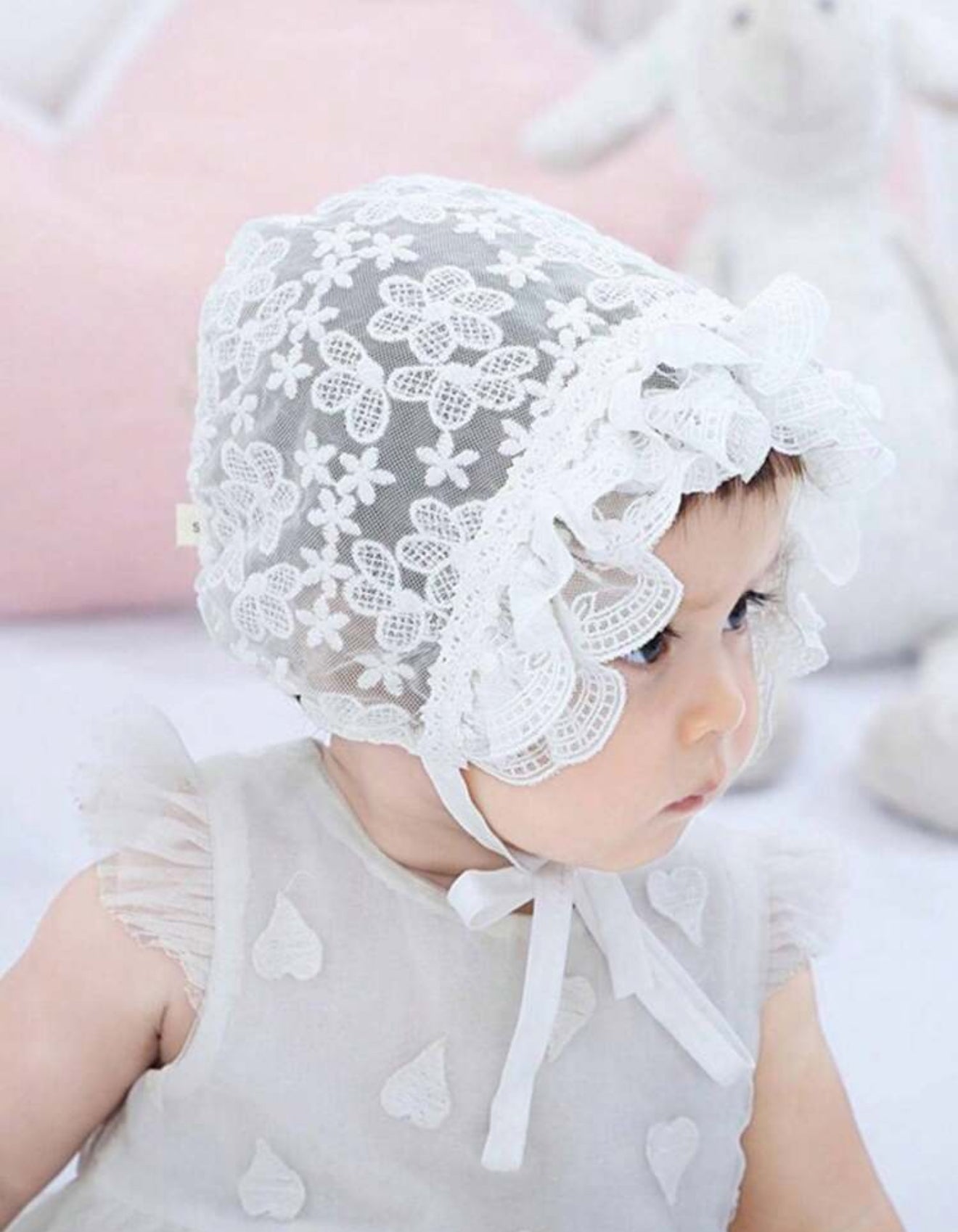 0-6 Months Girls Bonnet Baby Hats Ivory Lace Christening Dress Set For Baby Girls - Includes Bonnet & Jacket (Sizes 0-12 Months) Girls Bonnet 12-18 Months Size Baby Hats 0-6 Months Girls Bonnet Baby Hats Ivory Lace Christening Dress Set For Baby Girls - Includes Bonnet & Jacket (Sizes 0-12 Months) Girls Bonnet 12-18 Months Size Baby Hats