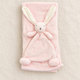 Personalised Baby Pink Fleece Blanket & Bunny Comforter Set