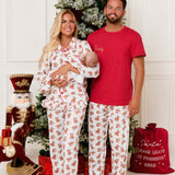 PRE-ORDER Personalised Daddy Christmas Teddy Bear Pyjama Set