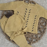 Baby Boys Mac ilusion 3 Piece Mustard Outfit