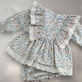 Baby Girls Mac Ilusion Disty Print Frill Dress & Knickers