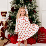 PRE-ORDER Personalised Girls’ Christmas Teddy Bear Nightdress