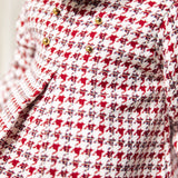 NEW SEASON Mac Ilusion Girls houndstooth pattern Dress- 6 Months