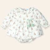 NEW SEASON Mac ilusion Girls Rabbit Print Top & Knickers - 3 Months
