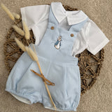 Peter Rabbit Blue Dungarees Set