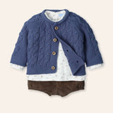NEW SEASON Mac ilusion Boys Blue 3 Piece Outfit - 6 Months