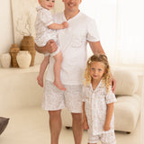 Daddy Beige Safari Matching Summer Pyjamas