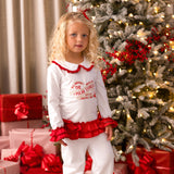 PRE ORDER Girls White & Red Polar Express Christmas Pjs