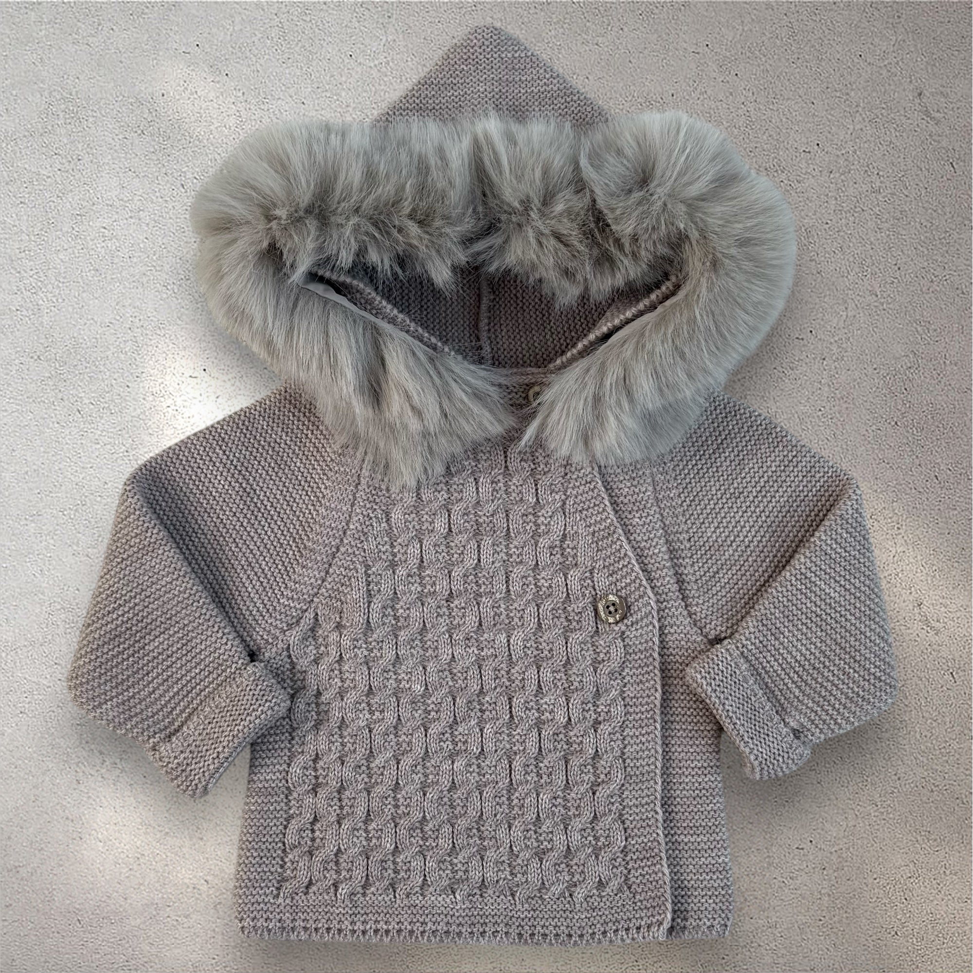 NEW SEASON Mac Ilusion Beige Faux Furr Jacket