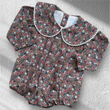 Girls Mac ilusion Vintage Flower Romper