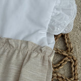 Girls Beige Summer Romper