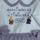 Baby Girls Princess Lilac Frill Pyjama Set – Personalised Pyjamas | Matching Mummy & Me