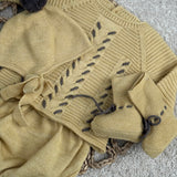 Boys Mac ilusion Mustard Knitted 4 piece outfit