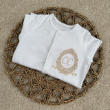 Baby's Personalised Crest Sleepsuit & Bib Gift Set