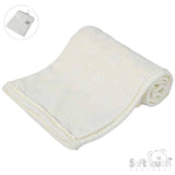 Perfect Little Thing Ivory Star Embossed Blanket