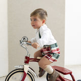 NEW SEASON Mac ilusions Boy’s Checked Shorts, Shirt & Cardigan - 6 Months