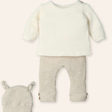 NEW SEASON Mac Ilusion Boy's Cream Waffle 3 Piece Set - Newborn