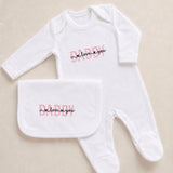 Girls Daddy I Love You Sleepsuit and Bib