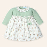 NEW SEASON Mac ilusion Girls Mint Green Rabbit Print  - 3 Months