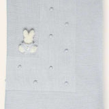 Mac ilusion Baby’s Grey 3D Rabbit Knitted Shawl
