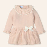NEW SEASON Mac ilusion Girls Knitted Pale Pink Dress - 6 Months