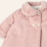 NEW SEASON Mac ilusion Baby Girls Pink Fur Coat - 6 Months