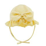 Perfect Little Thing Lemon Checked Sun Hat