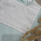 Personalised Baby Mint Romper - Classic Bib Romper