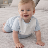 Personalised Baby Blue Romper - Classic Bib Romper