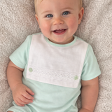 Personalised Baby Mint Romper - Classic Bib Romper