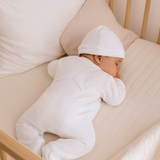 Perfect Little Thing Unisex Angel Wing Velour Sleepsuit With Hat