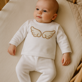 Unisex Cotton Baby Angel Wings Set