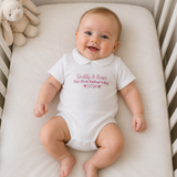 Fathers Day Baby Vest And Bib Set