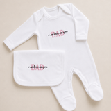 Girls Daddy I Love You Sleepsuit and Bib