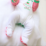 Perfect Little Thing Christmas Stripe Babygrow