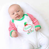 Perfect Little Thing Christmas Stripe Babygrow