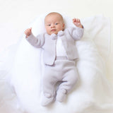 Dandelion Pom Pom Suit 2 Piece Set - Light Grey