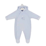 Dandelion Foxy Velour Pram Suit - Blue