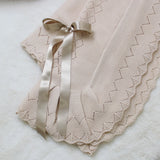 Perfect Little Thing Baby Spanish Luxury Knitted Shawl - Beige