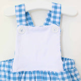 Boys Blue Gingham Romper