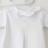 Unisex Baby Cloud Collar Two Piece - White