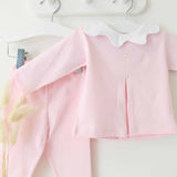 Baby Girls Cloud Collar Two Piece - Pink