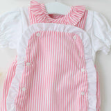 New Peter Rabbit & Flopsy Bunny Pink Stripe Romper