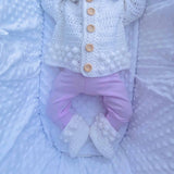 Perfect Little Thing - PRE ORDER Handmade Aran Puff Hoodie Crochet - White