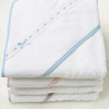 Personalised Lace Ribbon Towel - White