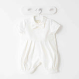 CHRISTENING Boys Vivaki Outfit With Coat And Dicky Bow - Ivory