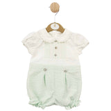 Mintini Baby Girls Mint Green Summer Romper