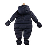 Mintini Boys Blue Padded Reversible Snowsuit