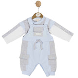 Mintini Boys Stripe Dungaree Set